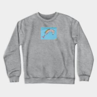 Big Fish, Little Friend Living In Harmony. Crewneck Sweatshirt